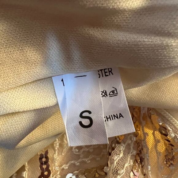 Glamorous Gold Sequin Midi Dress - Picture 7 of 8